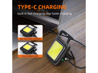 Superfire Lanterna Em Miniatura LED COB 9W 600lm IP44 MX16 Superfire Lanterna Em Miniatura LED COB 9W 600lm IP44 MX16